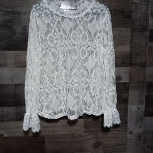 Elegant White Lace Blouse